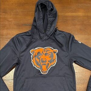 NFL Dark Blue Hoodie with Orange Bear Logo